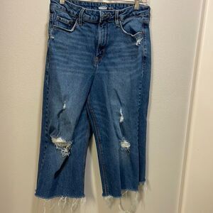 OLD Navy Maddie Wide Leg Woman’s Long Jean Capris